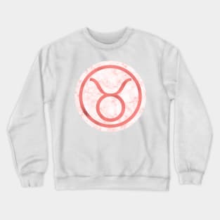 Living Coral Marble Zodiac - Taurus Crewneck Sweatshirt